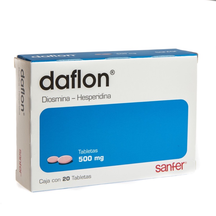 Daflon 500 Mg Caja 20 Tabletas - Farmacia Prixz