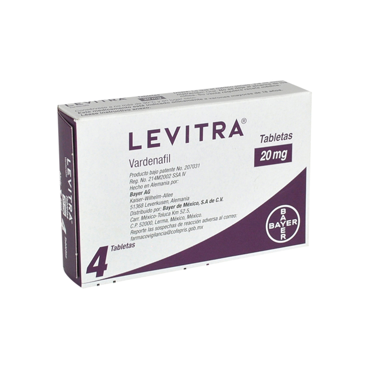 Levitra 20 Mg Caja 4 Tabletas - Farmacia Prixz